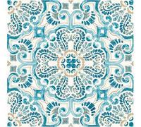 Oedim Pack 30 Vinilos Adhesivos para Suelo Imitación Azulejos Azules, 40x40cm, Vinilo Ecológico, Vinilo Mate, Autoadhesivos para Decorar o Renovar el Suelo