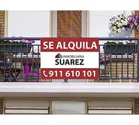 Oedim Pack de 2 Unidades Cartel Polipropileno Se Alquila Personalizado, 70x50cm, Fabricado en Polipropileno Celular 3,5mm.