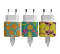 Oedim Pack de 3 Pegatinas AddPeel para Cargadores compatibles | Apple | iPhone | iPad | Watch | No Pierdas más tu Cargador Personalízalo