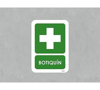 Oedim Pack de 5 Señaléticas Botiquín, 14,85x21cm, Duradera y Económica, Fabricado PVC