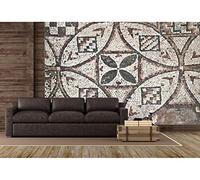 Oedim Papel Pintado para Pared Mosaicos Romanos | Fotomural para Paredes | Mural | Papel Pintado | 100 x 70 cm | Decoración comedores, Salones, Habitaciones