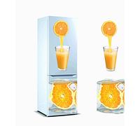 Oedim Pegatinas Vinilo para Frigorífico Naranja | Varias Medidas 200x60cm | Adhesivo Resistente | Pegatina Adhesiva Decorativa de Diseño Elegante