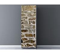 Oedim Pegatinas Vinilo para Frigorífico Revestimiento mamposteria de Piedra Irregular | Varias Medidas 185x60cm | Adhesivo Resistente | Pegatina Adhesiva Decorativa de Diseño Elegante