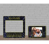 Oedim Photocall Boda Galaxia + Cartel, 100x100cm + 54x80cm, Photocall Decorativo para Eventos o Celebraciones puntuales, Photocall Divertido