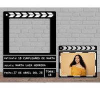Oedim Photocall + Cartel en Pegasus Cine Cumpleaños, 80x100cm, 58x48cm, Regalos Personalizados para Cumpleaños