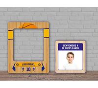 Oedim Photocall Cumpleaños Baloncesto + Cartel, 100x80cm + 65x60cm, Photocall Decorativo para Eventos o Celebraciones puntuales