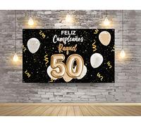 Oedim Photocall en Lona Feliz Cumpleaños Personalizado Nombre y Número 2 | 150 x 200 cm | Photocall Económico y Original |