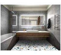 Oedim Vinilo Decorativo para Suelo Mate Imitación terrazo Azul | Vinilo Ecológico | 210 x 100cm | Autoadhesivos para Decorar o Renovar Suelo Mate, Suelos y Paredes