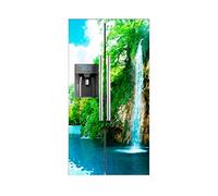 Oedim Vinilo Frigorífico Americano Cascada | 91x176cm | Varias Medidas | Pegatinas de Nevera Económicas y Elegantes | Vinilo Nevera