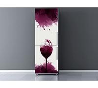 Oedim Vinilo Frigorífico Copas de Vino 200x70cm | Adhesivo Resistente | Pegatinas de Nevera Económicas y Elegantes | Vinilo Nevera