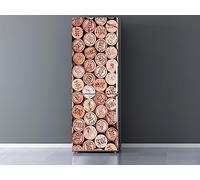 Oedim Vinilo Frigorífico Corchos Botellas 200x60cm | Adhesivo Resistente | Pegatinas de Nevera Económicas y Elegantes | Vinilo Nevera