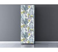 Oedim Vinilo Frigorífico Flores 185x60cm | Adhesivo Resistente | Pegatinas de Nevera Económicas y Elegantes | Vinilo Nevera