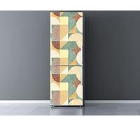 Oedim Vinilo Frigorífico Geométrico Bordado 185x70cm | Adhesivo Resistente | Pegatinas de Nevera Económicas y Elegantes | Vinilo Nevera