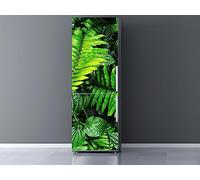 Oedim Vinilo Frigorífico Hojas Verdes 200x70cm | Adhesivo Resistente | Pegatinas de Nevera Económicas y Elegantes