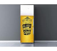 Oedim Vinilo para Frigorífico Amor por la Cerveza 200x60cm | Adhesivo Resistente | Pegatina Adhesiva Decorativa de Diseño Elegante
