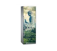 Oedim Vinilo para Frigorífico Buda en Hong Kong 200x60cm | Adhesivo Resistente y Económico | Pegatina Adhesiva Decorativa de Diseño Elegante