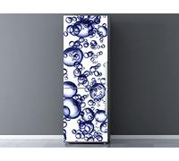 Oedim Vinilo para Frigorífico Burbujas de Agua | Varias Medidas 185x70cm | Adhesivo Resistente | Pegatina Adhesiva Decorativa de Diseño Elegante