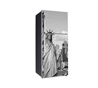 Oedim Vinilo para Frigorífico Estatua Libertad 185 x 60 cm | Adhesivo Resistente y de Fácil Aplicación | Pegatina Adhesiva Decorativa de Diseño Elegante