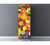 Oedim Vinilo para Frigorífico Frutas, Vinilo Premium, 185x70cm | Adhesivo Resistente y de Fácil Aplicación | Pegatina Adhesiva Decorativa de Diseño Elegante