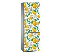 Oedim - Vinilo para Frigorífico Impresión Digital Impresión Digital Limón y Flores de Azahar 200x70cm | Adhesivo Resistente y Económico | Pegatina Adhesiva Decorativa de Diseño Elegante