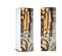 Oedim Vinilo para Frigorífico Tipos de Pan|Varias Medidas 200x60cm | Adhesivo Resistente | Pegatina Adhesiva Decorativa de Diseño Elegante