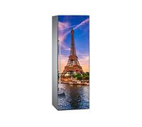 Oedim Vinilo para Frigorífico Torre Eiffel 200x70cm | Adhesivo Resistente y Económico | Pegatina Adhesiva Decorativa de Diseño Elegante