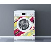 Oedim Vinilo para Lavadoras Vintage Variocolor, Vinilo Decorativo para lavadoras, decoración para cocinas, Pegatina Lavadora