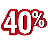 Oedim Vinilos para Escaparates Decoración Rebajas | Descuento del 40% | 50x30cm | Vinilo Adhesivo | Decora tu escaparate | Pegatinas Adhesivas Escaparate | Vinilos para Negocios