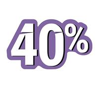 Oedim Vinilos para Escaparates Decoración Rebajas | Descuento del 40% | 50x30cm | Vinilo Adhesivo | Decora tu escaparate | Pegatinas Adhesivas Escaparate | Vinilos para Negocios