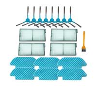 OEFNOCLKG Compatible con aspiradora robótica Cecotec Conga 5490, 6090 y 7090. Paño de fregona, Rodillo Lateral/Suave, Cepillo, Filtro, Ruedas Piezas(Set15)