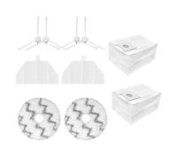 OEFNOCLKG Compatible con el Robot Aspirador autolimpiable Xiaomi Roidmi EVA SDJ06RM, Cepillo Lateral Principal, Filtro, Bolsas y paño de fregona(Set14)