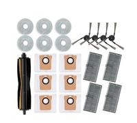 OEFNOCLKG Compatible con Xiaomi Mijia Omni M40 D110CN Piezas de Repuesto Cepillo Lateral Principal Filtro Mopa Paño Bolsa Accesorios(White)