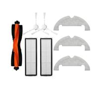OEFNOCLKG Compatible con Xiaomi Robot Aspirador X10 Filtro Mopa Paño Trapos Bolsas Reemplazo Rodillo Cepillo Lateral Piezas(Set14)