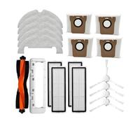 OEFNOCLKG Compatible con Xiaomi Robot Aspirador X10 Filtro Mopa Paño Trapos Bolsas Reemplazo Rodillo Cepillo Lateral Piezas(Set18)