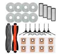 OEFNOCLKG Compatible con Xiaomi Robot Aspirador X20 MAX / D109GL Accesorios Cepillo Lateral Principal Filtro Mopa Paño Bolsa Pieza Reemplazo(Army Green)