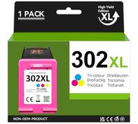 Oeggoink 302 Cartuchos de Impresora remanufacturados para HP 302 Cartuchos de Tinta Color para HP 302 XL para HP Envy 4525 4520 para HP OfficeJet 3831 5230 3830 para HP Deskjet 3630 3636 (1 Color)