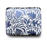 ÖGON -DESIGNS- Cartera de Aluminio, Gran Capacidad con Cierre metálico, protección RFID contra el fraude y la desmagnetización, Modelo Smart Case Oslo Large (Grabado Matisse)