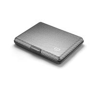 ÖGON -DESIGNS- Cartera de Aluminio, Gran Capacidad, protección RFID contra el fraude y la desmagnetización, Modelo Smart Case Big Stockholm (Efecto Carbono)