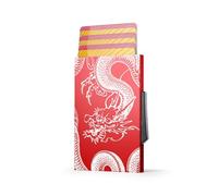 ÖGON -DESIGNS- Portatarjetas automático de Aluminio, protección RFID, Compacto y Seguro para Tarjetas, Moderno y Ligero, Modelo Automatic Card Holder (Dragon)