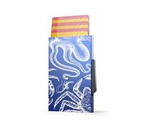 ÖGON -DESIGNS- Portatarjetas automático de Aluminio, protección RFID, Compacto y Seguro para Tarjetas, Moderno y Ligero, Modelo Automatic Card Holder