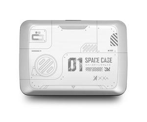 ÖGON Smart Wallets - Cartera de Aluminio Smart Case V2 - Cierre de Metal - Portatarjetas Anti-RFID - Capacidad hasta 10 Tarjetas y Billetes - Space Case, Space Case, Talla única, Minimalista