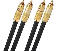 Oehlbach 1m NF 214 Master Set - Cable cinch - Juego de cables cinch de audio estéreo premium (blindaje múltiple, cobre plateado, 2 x RCA), color: antracita, longitud: 1.00 m