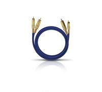 OEHLBACH 2032 - Cable RCA de audio analógico, color negro y blanco y azul