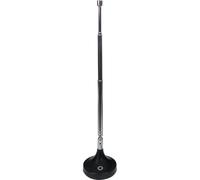 Oehlbach Antena de varilla Radio Rod FM DAB+ para recepción de radio estéreo DAB+ FM FM (75 ohmios, antena telescópica, base magnética, adaptador coaxial F-secker) negra 17207