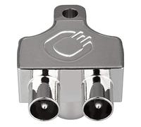 OEHLBACH Antena SP12 Divisor de Antena, Carcasa metálica blindada, Divisor de Dos Dispositivos para TV/Radio, Acoplamiento coaxial a Enchufe coaxial, DVB-T2 DVB-C2 HDTV UHD, Plata, 17218-C1-40