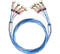 Oehlbach Bi-Tech 4.4 L (2 x 5m) - Cable de altavoz o parlante, ensamblado, 2,5 mm², Fourches, Compatible con biamplificación