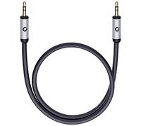 Oehlbach i-Connect - Cable de audio (conectores jack de 3,5 mm dorados)