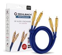 Oehlbach NF-1 Stereo Audio-Kabel Cinch 1,0m blau