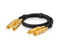 Oehlbach NF 1 Stereo Audio-Kabel Cinch 1,0m schwarz