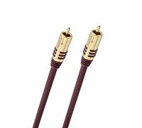 Oehlbach NF - Cable cinch/cinch mono para subwoofer de 1.0 m, Negro